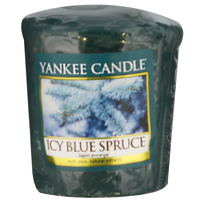 Yankee Candle Icy Blue Spruce Scented Votives (18 x 49g), candles, mini