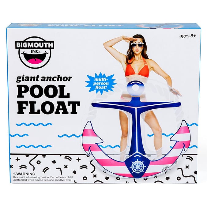 Giant Anchor Pool Float, summer holidays, fun pools, beaches, floats