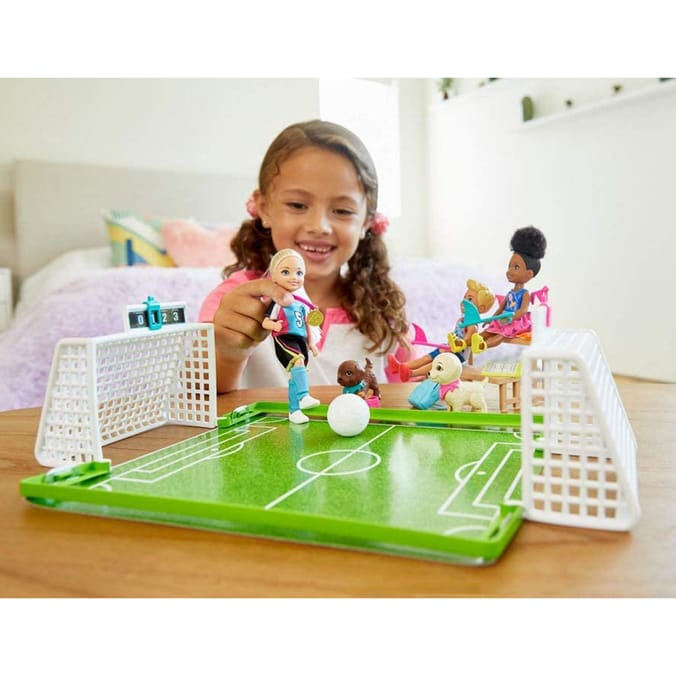 Soccer discount barbie set