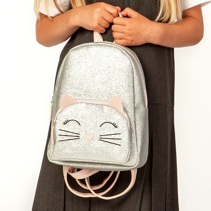 Glitter cat sales backpack