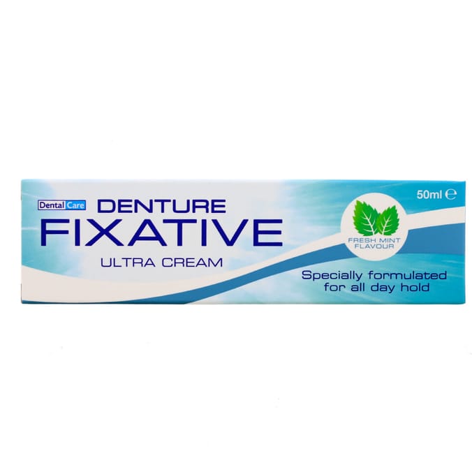 Dental Care: Denture Fixative Ultra Cream (4 x 50ml Tube), adhesives ...