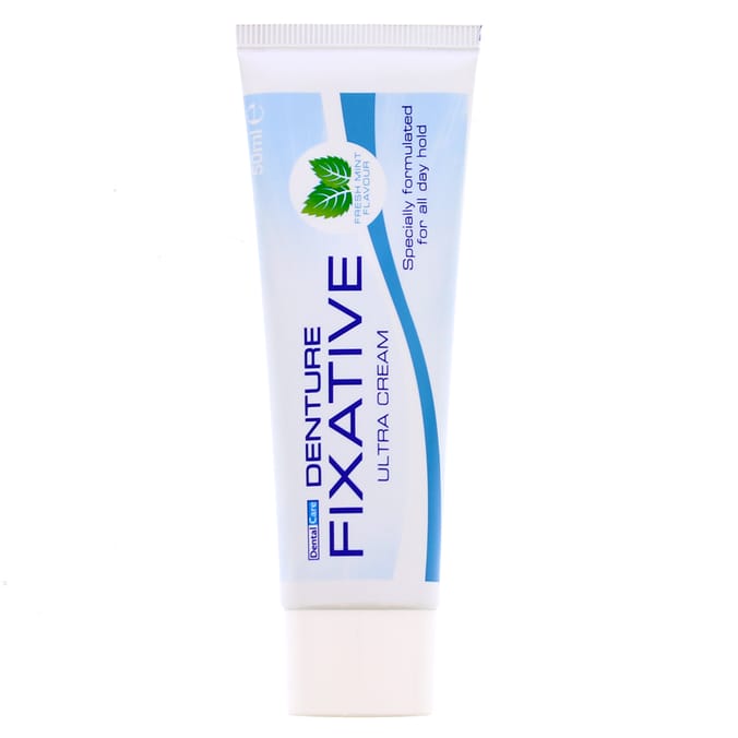 Dental Care: Denture Fixative Ultra Cream 50ml (Case of 4)