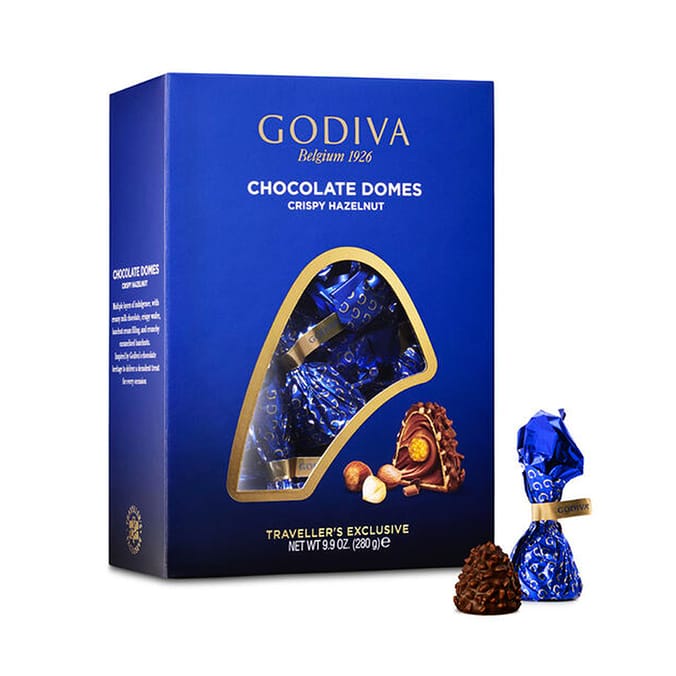 Godiva Chocolate Domes Crispy Hazelnut (4 x 280g Box), chocolates