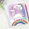 Personalised Unicorn Notebook