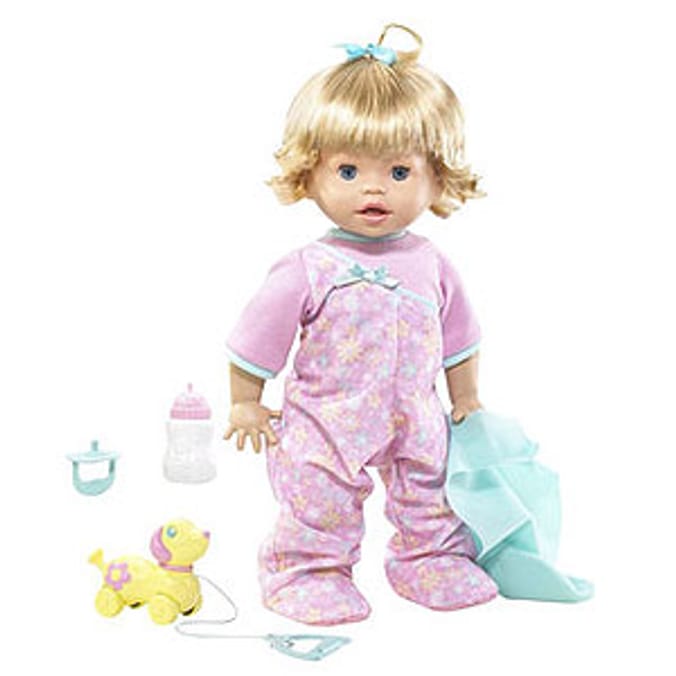 Walking talking doll store fisher price