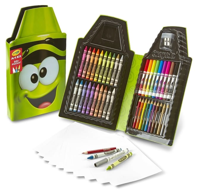 Crayola 50 Piece Art Kit, crayons, pencils, sharpeners, colouring in, stationery stationary