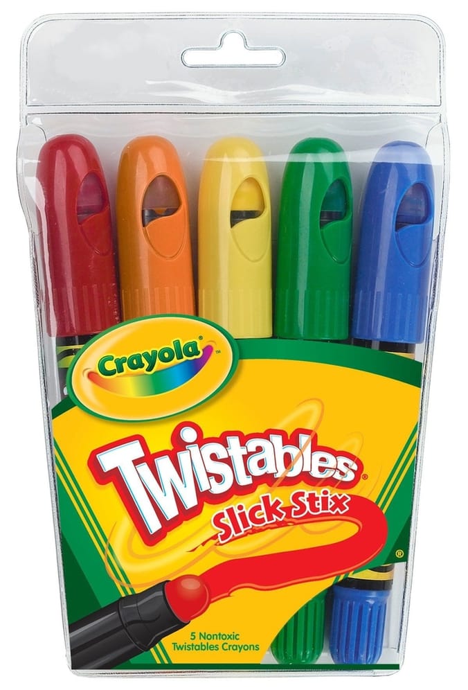 Crayola Twistables Slick Stix Super Smooth 5 Nontoxic Crayons, crayons