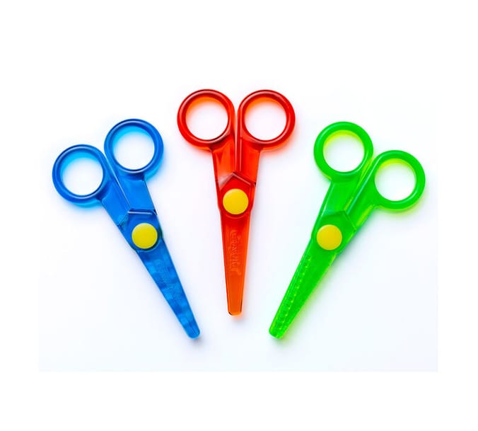 My First Crayola Safety Scissors 3 Pack, safety cutting up, young