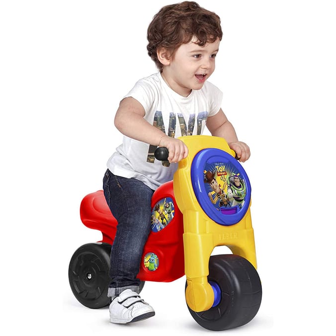 Feber Toy Story 4 Push Moto Toy, motorbikes, motor bikes, toys, kids  children's childrens boys, boy's push along ride on ride-on, woody buzz  lightyear