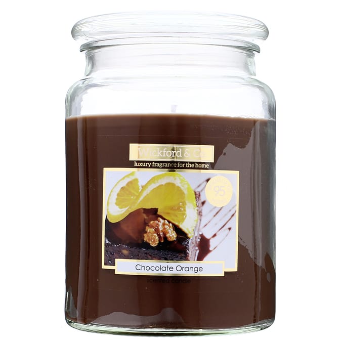 Wickford & Co Chocolate Orange Candle (Case of 6), scented candles, candels, 18 ounce 18 oz