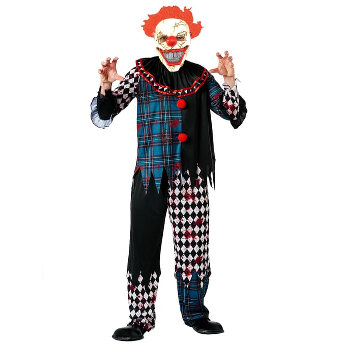 HallowScream Clown Costume & Mask Adult, costumes, fancy dresses