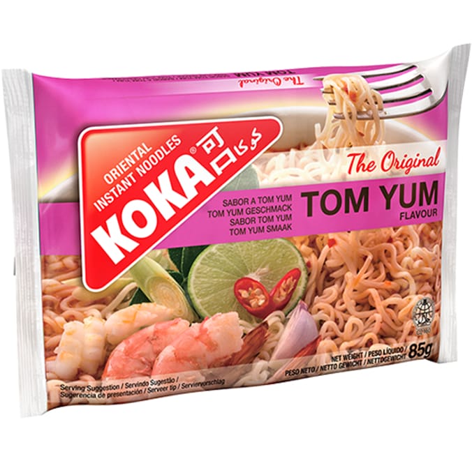 Koka Instant Noodles: Tom Yum Flavour (Case of 90)