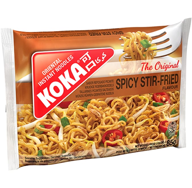 Koka: The Original Oriental Instant Noodles 85g - Spicy Stir Fried