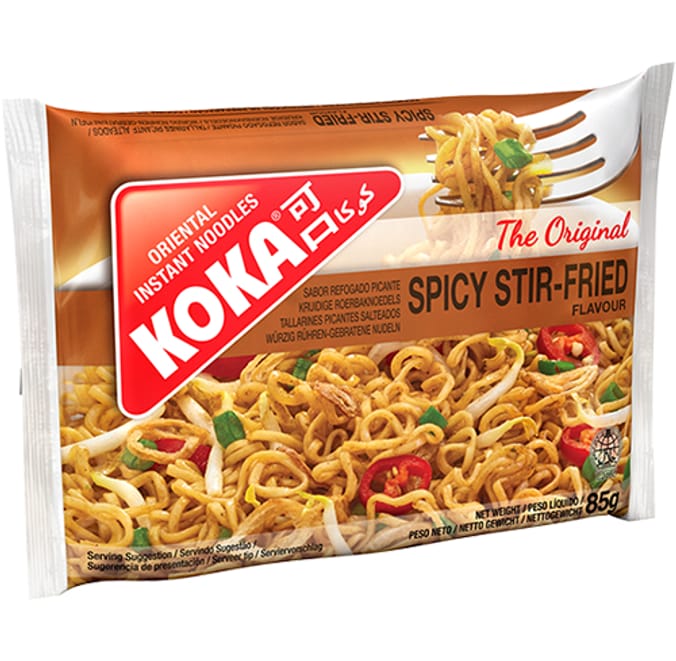 Koka The Original Oriental Instant Noodles 85g Spicy Stir Fried