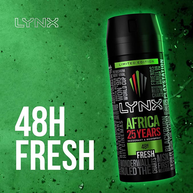 Lynx africa body online spray