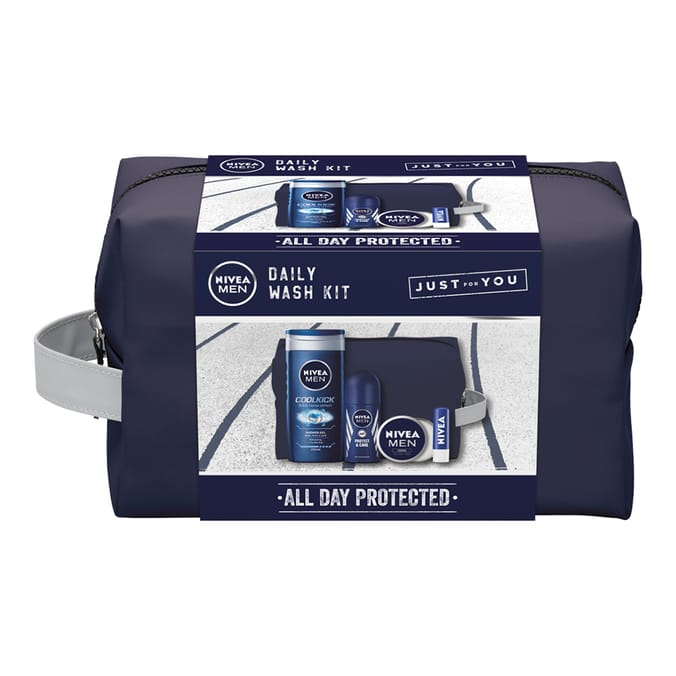 Nivea Men All Day Protected Daily Wash Kit, body wash gift sets mens