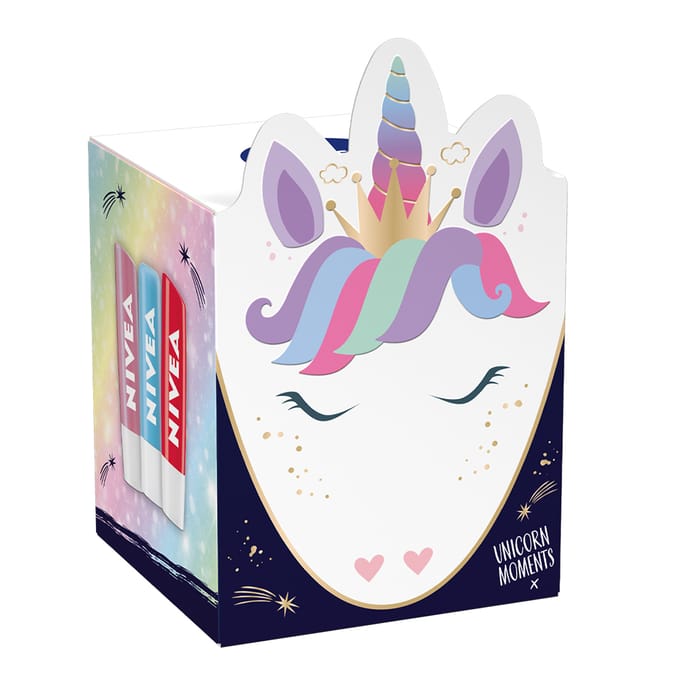 Nivea Lip Balm Unicorn Moments Set, gifts sets, presents, christmas