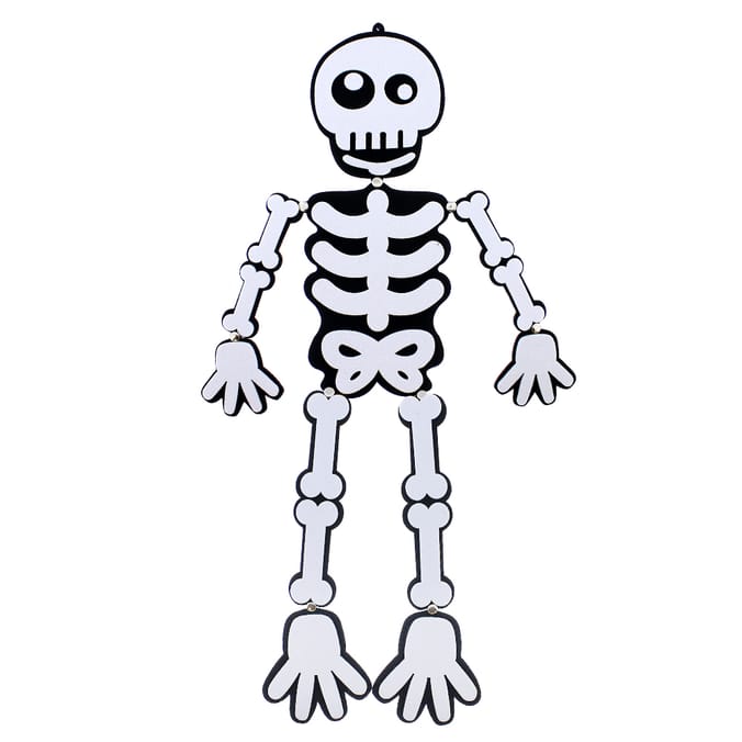 HallowScream Skeleton Felt Decoration, decorations hanging skeletons