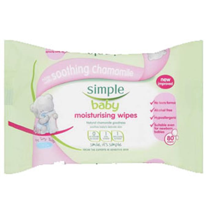 Simple Moisturising Baby Wipes 80 Pack Home Bargains