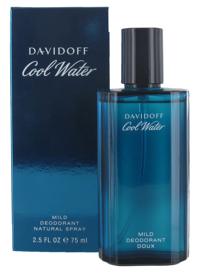 Davidoff Cool Water Mild Deodorant Natural Spray 75ml deodrants