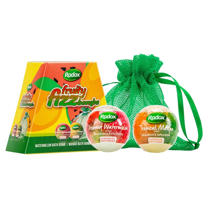 Radox Fruity Fizz Bombs Gift Set, present, box, set, gift, bath, bomb