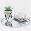 Home Collections: Round Mirror Tray - Silver