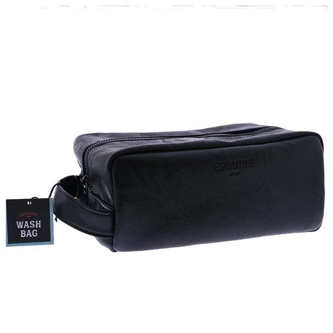 Esquire Mens Wash Bag, gift, bag, present, wash, bathroom Home Bargains