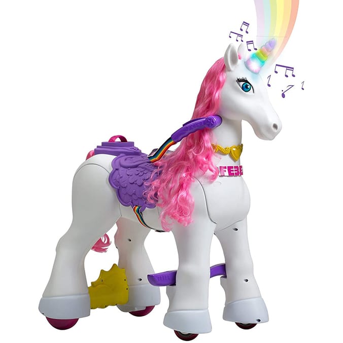 Kids unicorn hot sale ride on