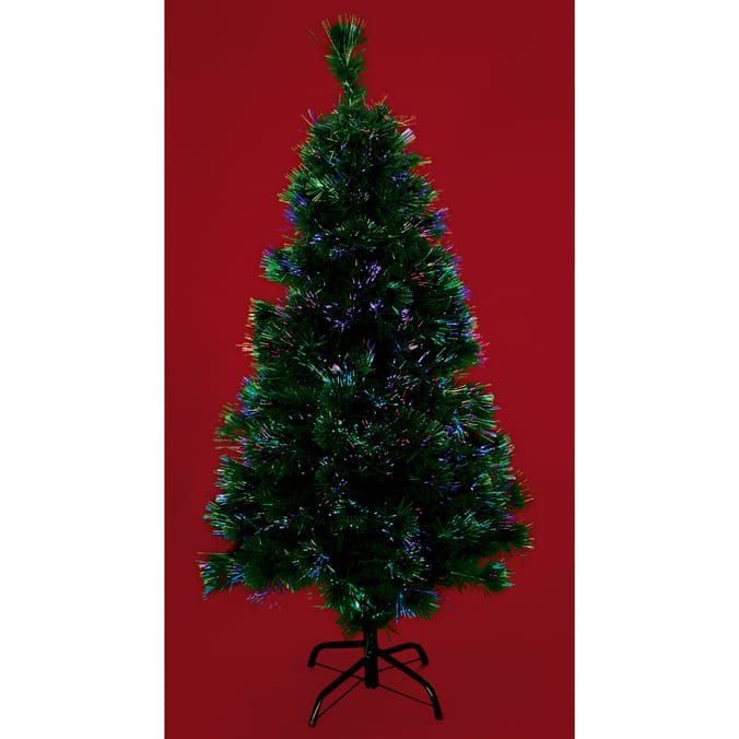 Multicolour Changing Lights 4ft Fibre Optic Tree christmas tree Home
