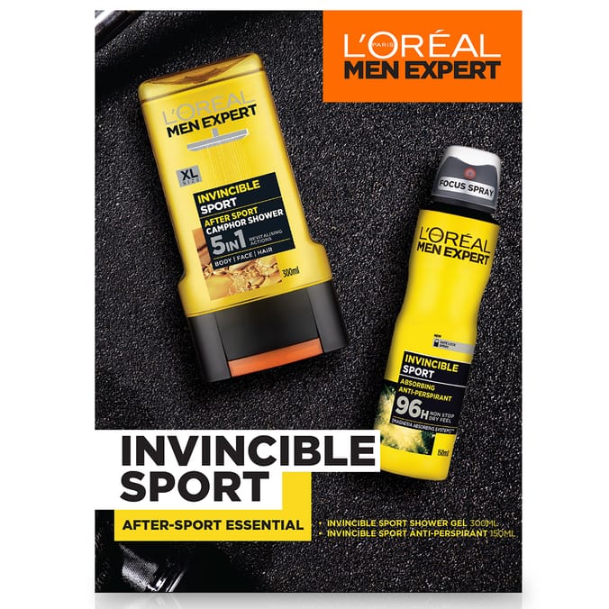 L'Oreal Men Expert Invincible Sport Gift Set mens toiletries