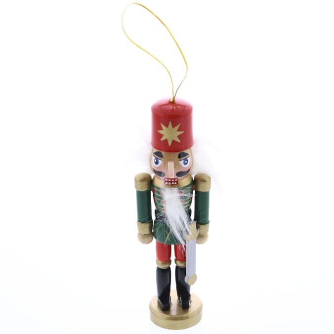 Xmas Hanging Wooden Nutcracker, Traditional, Christmas, Xmas, Festive