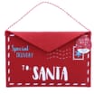 Sleigh Bells Felt Letter to Santa Envelope