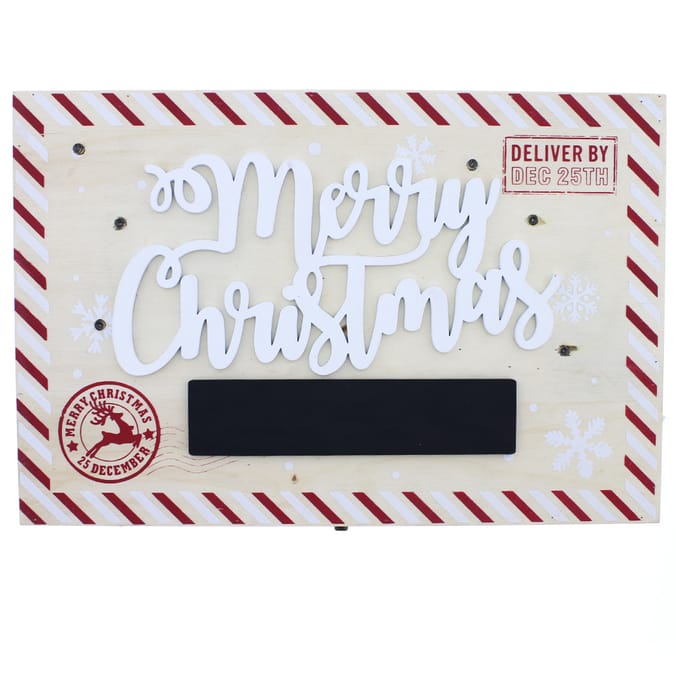 Wooden LED Xmas Eve Box, boxs, boxes, christmas, festive, traditional