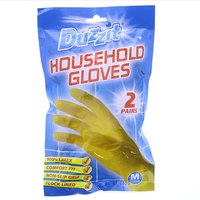 Duzzit Household Gloves, cleaning, gloves, household, dirt, nonslip, latex, lined, jobs, duzzit