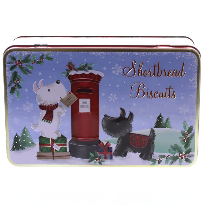 Scottie Dog Shortbread Biscuit Tin