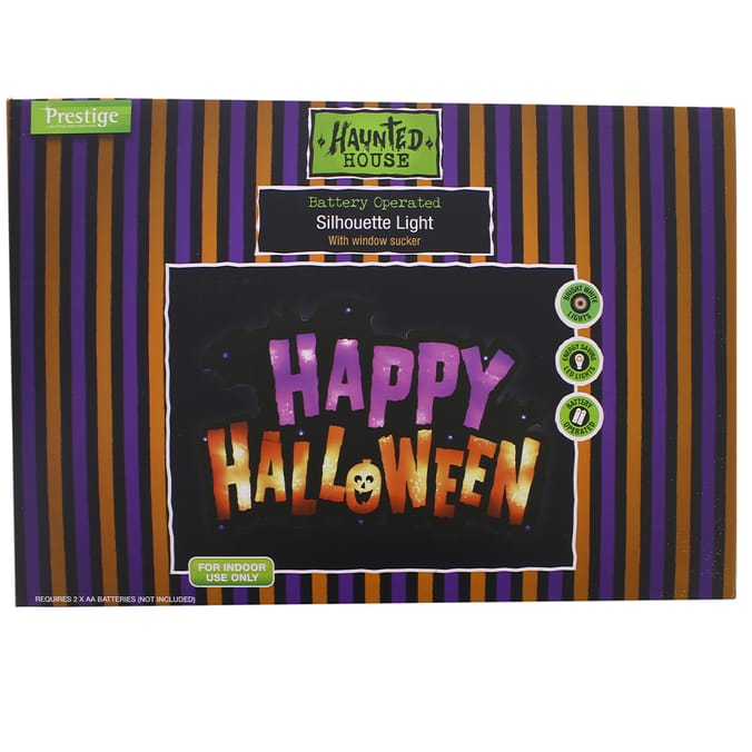 Battery Operated Silhouette Light, halloween, decoration, decor