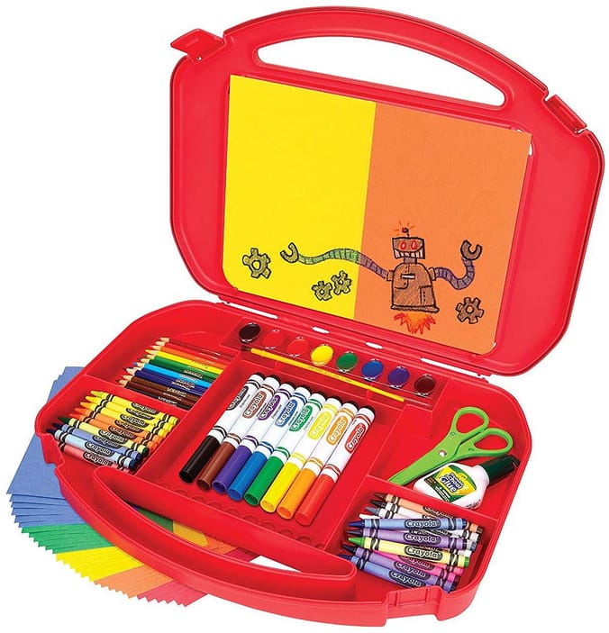 Crayola 85 Piece Ultimate Art Supplies & Easel, arts an crafts