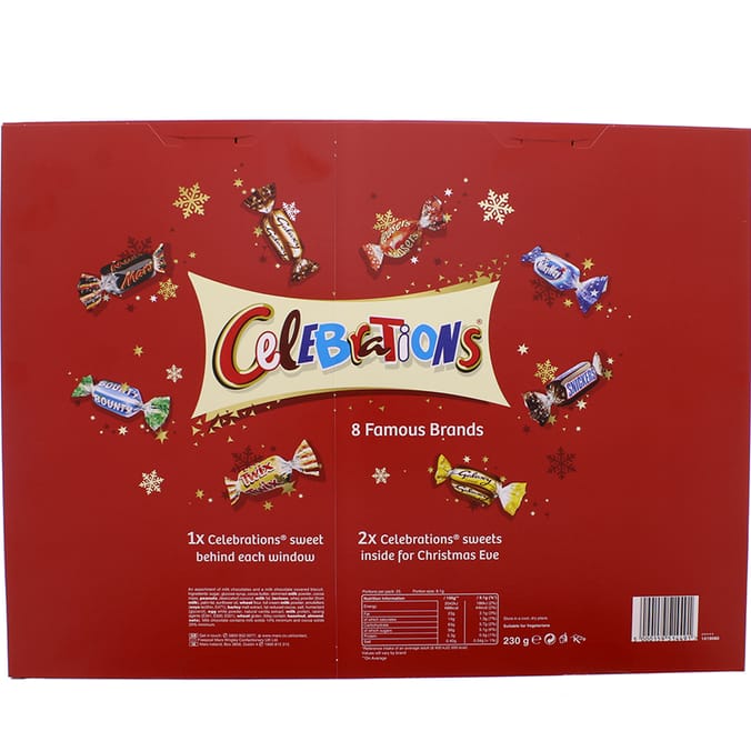 Celebrations Giant Advent Calendar 230g