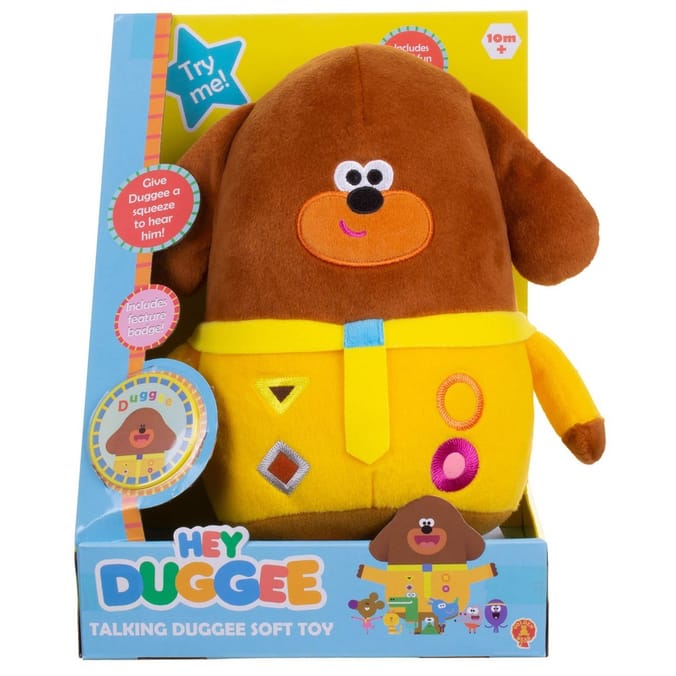 Hey Duggee Talking Duggee Soft Toy, teddies teddy bears cbeebies dougie