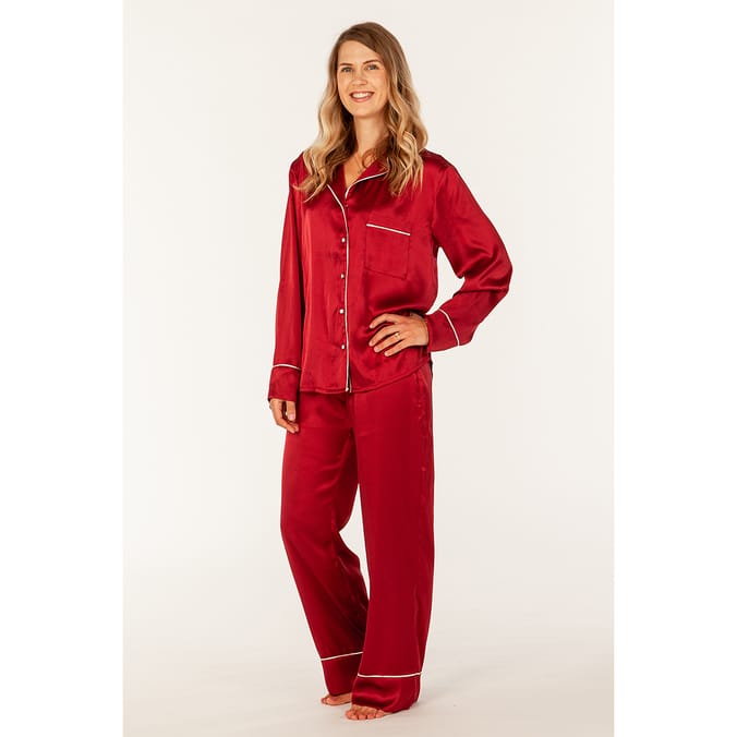 Red pjs deals for adults