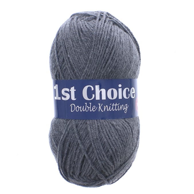 1st Choice Yarn Grey 100g (Pack of 10), wool, knitting, yarn, acrylic