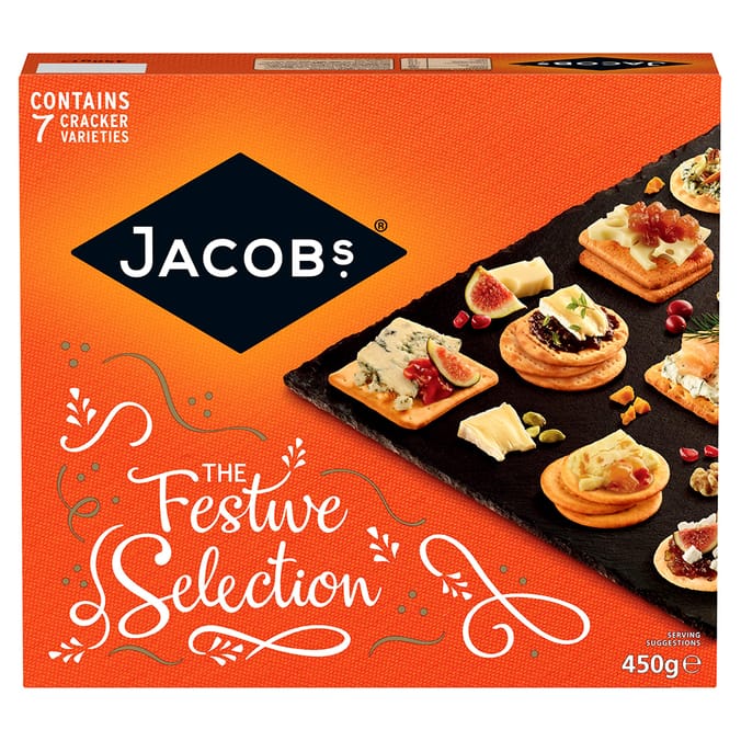 Jacobs Festive Selection Christmas Crackers 450g (3x), Crackers