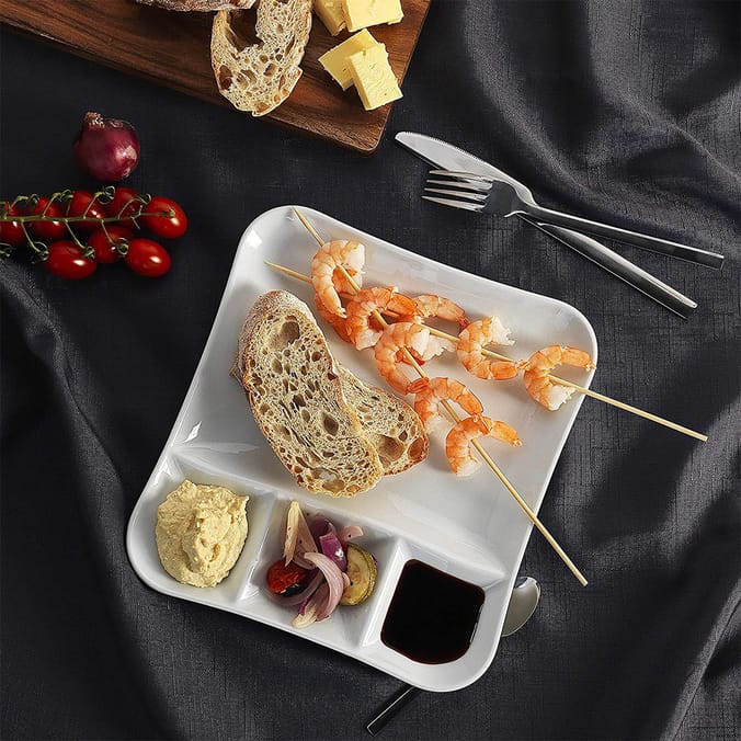 Villeroy & Boch Fondue Gourmet Serving Set of 2 Plates, plates tapas gourmet meals food two