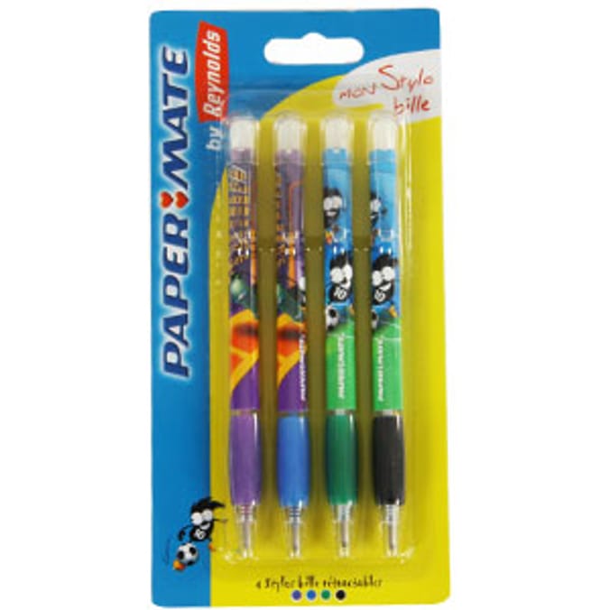 Papermate 4 Pack Pens Boys Home Bargains
