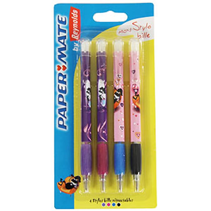 Papermate 4 Pack Pens Girls Home Bargains
