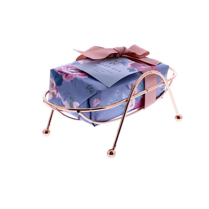 Midnight Bloom Soap Bar & Wire Dish, gift, gifts, giftset, set, xmas