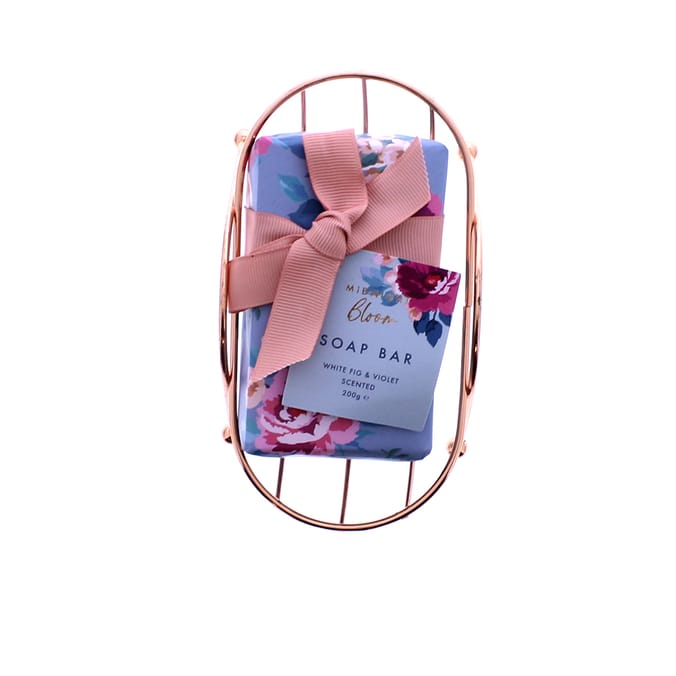 Midnight Bloom Soap Bar & Wire Dish, gift, gifts, giftset, set, xmas