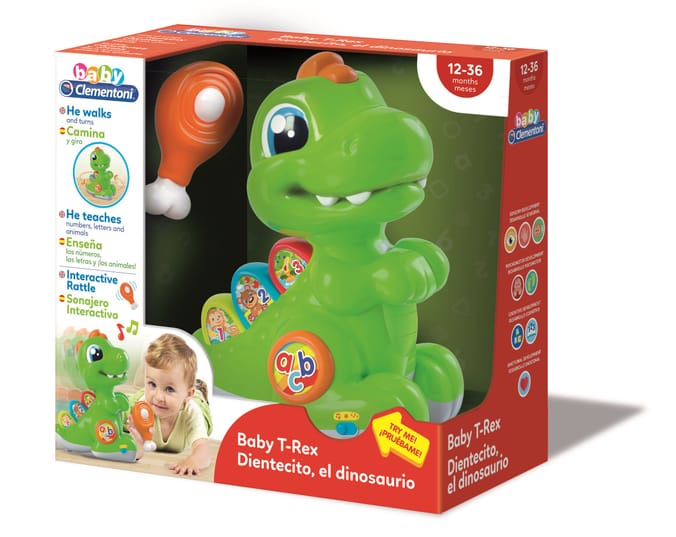 Baby Clementoni Baby T-Rex, babies toys dinosaurs trex, tyrannosaurus rex