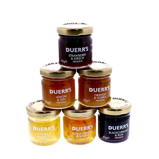 Duerr's 6 Infused Preserves Set 6x42g, gift, giftset, gifts, jam, jams