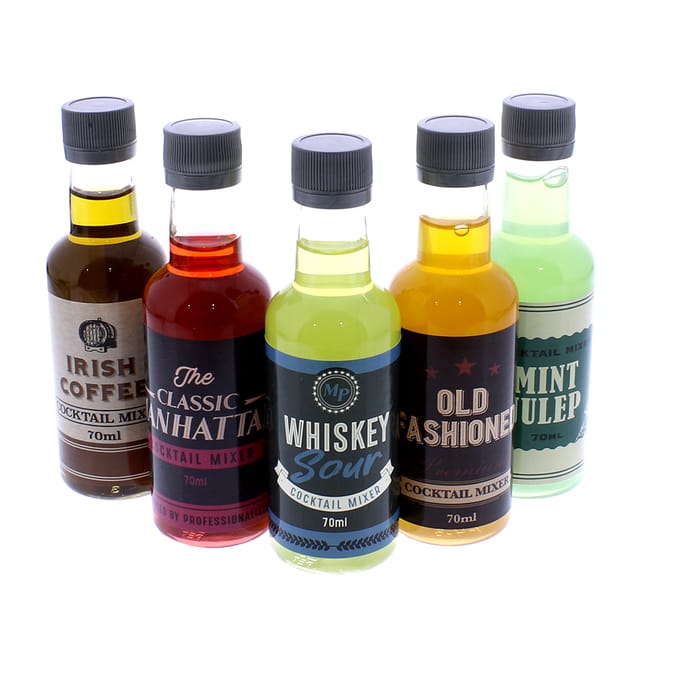 Whiskey Cocktail Mixers Selection 5 x 70ml